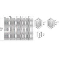 Душевой уголок New Trendy New Soleo Chrome 90x80 профиль Хром стекло прозрачное арт-D-0141A/D-0087B — фото 9, Прямоугольные душевые уголки