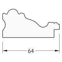 Зеркало Evoform Definite 135х75 в багетной раме - Версаль кракелюр 64 мм арт-BY 3301 — фото 6, Зеркала в ванную комнату