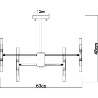 Товар: Люстра Artelamp Ramona Белая Хром арт-A7410PL-24CC - фото 5 Люстра Artelamp Ramona Белая Хром арт-A7410PL-24CC — фото 5, Люстры