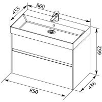 Товар: Тумба с раковиной Aquanet Бруклин 85 подвесная Белая арт-212598 - фото 11 Тумба с раковиной Aquanet Бруклин 85 подвесная Белая арт-212598 — фото 11, Тумбы с раковиной