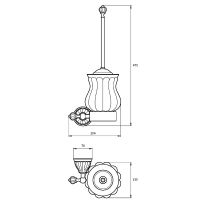 Ершик для унитаза Migliore Olivia Золото арт-24647 — фото 2, Ершики для унитаза