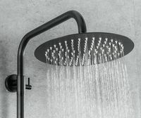 Душевая система Frap H801 Черная матовая арт-F24801-6 — фото 12, Душевые стойки