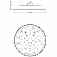 Комплект верхнего и ручного душа Vincea Inspire Вороненая сталь арт-VSHH-3I2AHGM — фото 10, Встраиваемые душевые комплекты