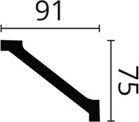 Карниз NMC Wallstyl Essenza DSCL00020 2000x75x91 мм арт-WT2 — фото 2, Карнизы