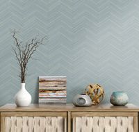 Обои Milassa Микадо Флизелин (1*10,05) Зеленый/Коричневый, Под дерево/Геометрия арт-KTS4 005/1 — фото 2, Обои для стен