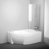 Товар: Шторка на ванну Ravak Chrome CVSK1 Rosa 160/170 R профиль Сатин стекло Transparent арт-7QRS0U00Y1 - фото 1 Шторка на ванну Ravak Chrome CVSK1 Rosa 160/170 R профиль Сатин стекло Transparent арт-7QRS0U00Y1 — фото 1, Шторки для ванной распашные