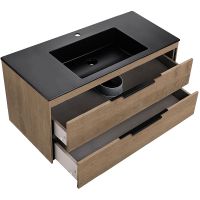 Тумба под раковину Vincea Chiara 2D 100 подвесная N.Oak арт-VMC-2C2100NO — фото 6, Тумбы под раковину