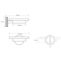 Мыльница Bemeta Stella Хром арт-166108042 — фото 2, Мыльницы