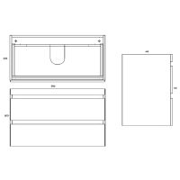 Товар: Тумба под раковину Alcora Luxury 100 подвесная Белая арт-47715 - фото 3 Тумба под раковину Alcora Luxury 100 подвесная Белая арт-47715 — фото 3, Тумбы под раковину