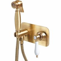 Гигиенический душ со смесителем Cezares Aphrodite Бронза арт-APHRODITE-DIF-02-Bi — фото 1, Гигиенические души