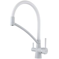 Смеситель для кухни Paulmark Siegen Белый арт-Si213111-431TW — фото 1, Смесители для кухни
