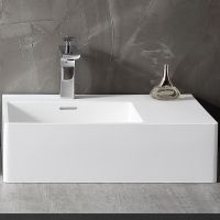 Раковина Abber Stein 56 L Белая матовая арт-AS2644 L — фото 1, Раковины накладные