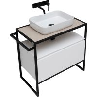 Тумба под раковину Allen Brau Priority 80 Белая матовая арт-1.31002.WM — фото 3, Тумбы под раковину