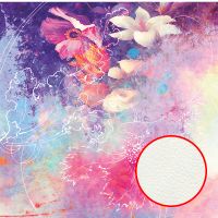 Фреска Ortograf Цветы 7054 Фактура флок FLK Флизелин (2,7*2,7) Разноцветный, Цветы/Живопись арт-7054 (флок FLK) — фото 1, Фрески