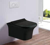 Унитаз Esbano Azul подвесной Черный матовый с сиденьем Микролифт арт-ESUPAZULBM — фото 2, Подвесные унитазы