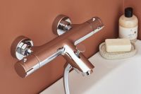 Смеситель для ванны Jacob Delafon Brive с термостатом Хром арт-E24335-CP — фото 2, Смеситель для ванны