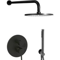 Товар: Душевая система Paffoni Light Черная матовая арт-KITLIG018NO - фото 1 Душевая система Paffoni Light Черная матовая арт-KITLIG018NO — фото 1, Встраиваемые душевые комплекты