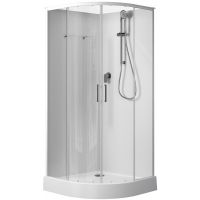 Душевая кабина Aquanet Passion EVO R White 90х90 без гидромассажа арт-267252 — фото 1, Душевые кабины