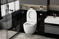 Унитаз Abber Bequem подвесной Белый матовый с сиденьем Микролифт арт-AC1100MW — фото 8, Подвесные унитазы