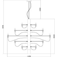 Люстра Divinare Molto Латунь арт-8030/17 LM-50 — фото 5, Люстры