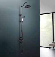 Товар: Душевая система Aquatek Классик с термостатом Черная матовая арт-AQ2543MB - фото 4 Душевая система Aquatek Классик с термостатом Черная матовая арт-AQ2543MB — фото 4, Душевые стойки