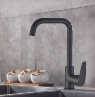 Смеситель для кухни WesnaArt Nova Черный матовый арт-NOV03-150Black — фото 2, Смесители для кухни