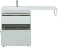 Тумба под раковину Aquanet Токио 130 Белая арт-239291 — фото 3, Тумбы под раковину