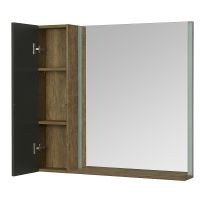 Подвесной шкаф Aquaton Терра 24 Дуб кантри Антрацит арт-1A247403TEKA0 — фото 6, Шкафы для ванной