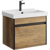 Тумба под раковину Aqwella Urban 60 подвесная Дуб балтийский арт-URB0106DB — фото 1, Тумбы под раковину