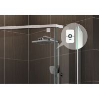 Товар: Душевой уголок Berges Oxygen 90х90 профиль Хром стекло прозрачное арт-061021 - фото 3 Душевой уголок Berges Oxygen 90х90 профиль Хром стекло прозрачное арт-061021 — фото 3, Душевые уголки трапеция