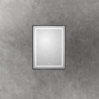 Зеркало BelBagno Kraft 60 с подсветкой Черное с сенсорным выключателем и подогревом арт-SPC-KRAFT-600-800-LED-TCH-WARM-NERO — фото 3, Зеркала в ванную комнату