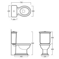 Унитаз компакт Simas Lante без бачка и сиденья арт-LA08bi — фото 7, Напольные унитазы