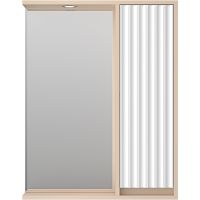 Товар: Зеркало со шкафом Brevita Balaton 65 R с подсветкой Белое матовое Бежевое матовое арт-BAL-04065-03-01П - фото 2 Зеркало со шкафом Brevita Balaton 65 R с подсветкой Белое матовое Бежевое матовое арт-BAL-04065-03-01П — фото 2, Зеркальные шкафы в ванную