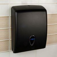 Диспенсер для бумажных полотенец Nofer Черный матовый арт-04020.N — фото 2, Диспенсеры бумажных полотенец