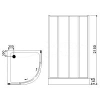 Товар: Душевая кабина Ceruttispa Viva 100х100 101 без гидромассажа арт-VIVA101 - фото 9 Душевая кабина Ceruttispa Viva 100х100 101 без гидромассажа арт-VIVA101 — фото 9, Душевые кабины