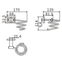 Держатель для фена CeramaLux Gamma Хром арт-12316 — фото 2, Держатели для фена