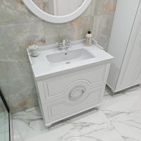 Тумба под раковину Caprigo Valletta 80 Белая матовая арт-35317-SF027 — фото 2, Тумбы под раковину