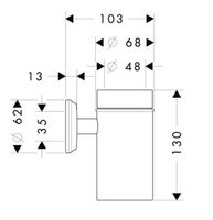 Товар: Стакан для зубных щеток Hansgrohe Logis Classic Хром арт-41618000 - фото 3 Стакан для зубных щеток Hansgrohe Logis Classic Хром арт-41618000 — фото 3, Стаканы для зубных щеток