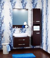 Зеркало Бриклаер Чили 70 с подсветкой Венге арт-4627125415050 — фото 3, Зеркала в ванную комнату