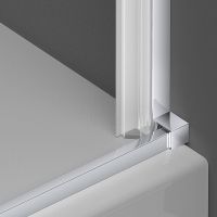 Душевой уголок Vincea Alpha 90x90 профиль Хром стекло текстурное арт-VSR-3ALP9090MT — фото 5, Квадратные душевые уголки