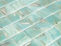 Стеклянная мозаика Vidrepur Oasis Turquoise №7103 на сетке 25x25 см арт-С0006239 — фото 2, Мозаика