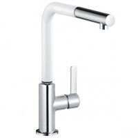 Смеситель для кухни Kludi L-Ine Белый Хром арт-408519375 — фото 1, Смесители для кухни