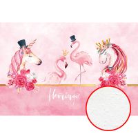 Фреска детская Ortograf Детские 33750 Фактура бархат FX Флизелин (4*2,7) Розовый, Животные/Птицы арт-33750 (бархат FX) — фото 1, Фрески