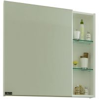 Зеркальный шкаф СанТа Дублин 75 Белый арт-123006 — фото 4, Зеркальные шкафы в ванную