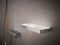 Полка корзина Keuco Plan 14959 010051 Хром Белая арт-14959010051 — фото 2, Полки для ванной и душа