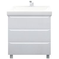 Тумба под раковину 1MarKa Кода 80Н Белая глянцевая арт-У57593 — фото 1, Тумбы под раковину