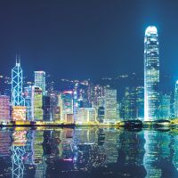 Фреска Ortograf Небоскребы 30811 Фактура флок FLK Флизелин (2,7*2,7) Синий, Город арт-30811 (флок FLK) — фото 2, Фрески