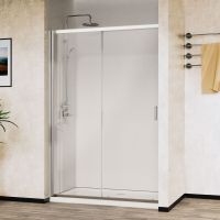 Душевая дверь Vincea City 150 профиль Хром стекло прозрачное арт-VDS-5CT150CL — фото 3, Раздвижные душевые двери