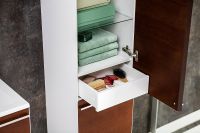 Товар: Шкаф пенал Ravak Clear 40 R подвесной Белый Вишня арт-X000000764 - фото 6 Шкаф пенал Ravak Clear 40 R подвесной Белый Вишня арт-X000000764 — фото 6, Пеналы для ванной комнаты