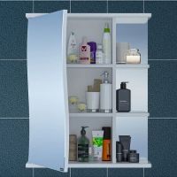 Зеркальный шкаф СанТа Волна 60 L Белый арт-101013 — фото 2, Зеркальные шкафы в ванную